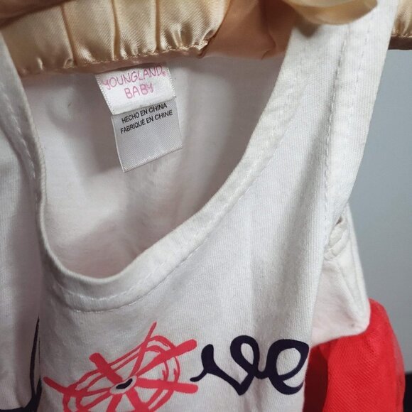 YOUNGLAND Bright Red Tutu Dress with Sailor Print 12 - 18 months - Picture 5 of 6